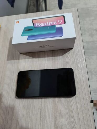телефон redmi 9t: Xiaomi, Redmi 9, Б/у, 64 ГБ, цвет - Серый, 2 SIM