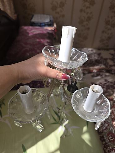 İşıqlandırma: Çılçıraq, 3 lampa, Şüşə — 2