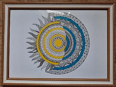 ramka sifarisi: Əl işi qrafika və illüstrasiya rəsmləri (mandala və naxışlı — 5