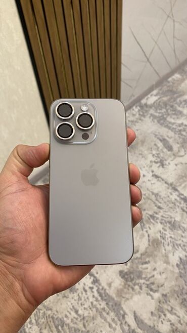 Apple iPhone: IPhone 15 Pro, 256 GB, Natural Titanium, Face ID, Sənədlərlə — 2