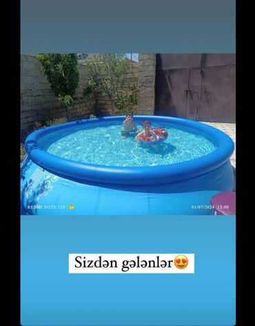Hovuzlar: Hovuz tecili satilir 200 m Alinib 45 m Satiram Nasosuda var bir yetde