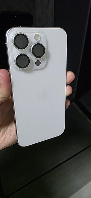 Мобильные телефоны и аксессуары: IPhone 15 Pro, Б/у, 128 ГБ, Серебристый, Защитное стекло, 81 % — 2