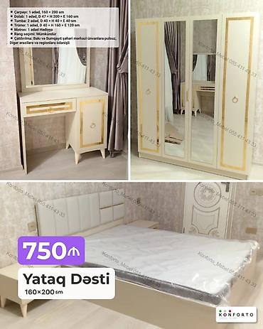 Yataq Dəsti – 160×200 sm Komplekt: - Çarpayı: 1 ədəd, 160×200 sm - lalafo.az -da Yataq Dəsti – 160×200 sm Komplekt: - Çarpayı: 1 ədəd, 160×200 sm -