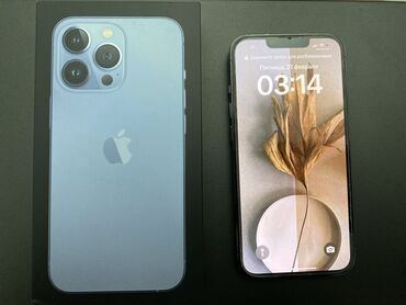 iphone 13 про цена в бишкеке: IPhone 13 Pro, Б/у, 256 ГБ, Sierra Blue, Чехол, Коробка, 77 %