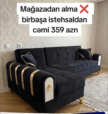 Divanlar: Künc divan, Yeni, Açılan, Bazalı, Vеlur parça, Şəhərdaxili pulsuz çatdırılma — 1