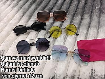 bos salvar modelleri: Gün eynəkləri dəsti - Ümumi 5 ədəd müxtəlif model: Şəkildə göstərilən — 1