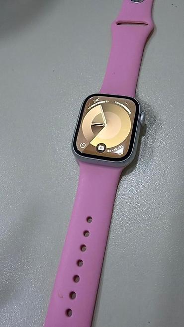 Qol saatları və aksesuarlar: Apple Watch (alüminium gövdə, gümüş rəng) – çəhrayı silikon kəmər ilə — 4