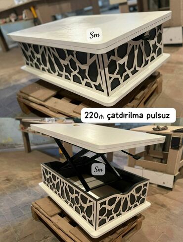 Masalar: Jurnal masası, Yeni, Açılan, Dördbucaq masa — 10