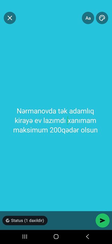xacmazda ev: Nərimanovda tək nəfərlik kirayə ev axtarılır. Xanım üçün nəzərdə lalafo.az -da xacmazda ev: Nərimanovda tək nəfərlik kirayə ev axtarılır. Xanım üçün nəzərdə