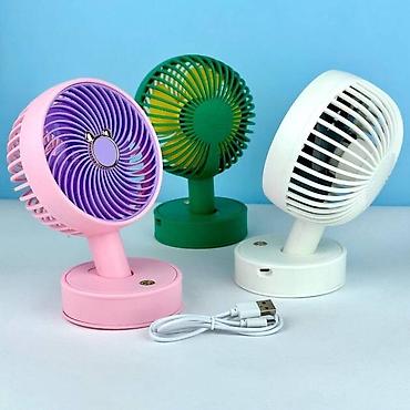 table fan: Портативный настольный вентилятор AO YI, выполненный в белом цвете — 4
