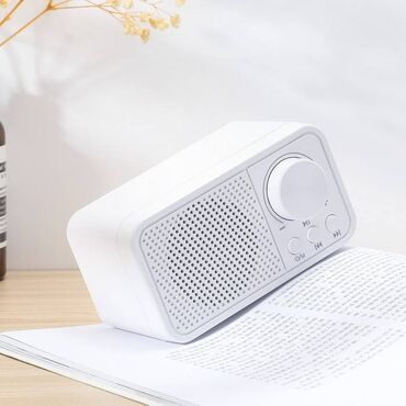 bt speaker: Ağ rəngli portativ bluetooth dinamik Portativ dinamik 1200 mAh