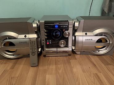 sonifer sf 5018: Samsung mini Hi‑Fi musiqi mərkəzi (komplekt: əsas blok, 2 akustik — 2