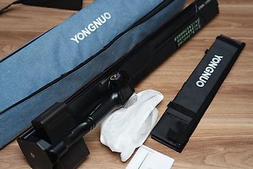 video light: YONGNUO YN660 LED RGB işıq çubuğu dəsti Godox LC1000R LC500 — 2