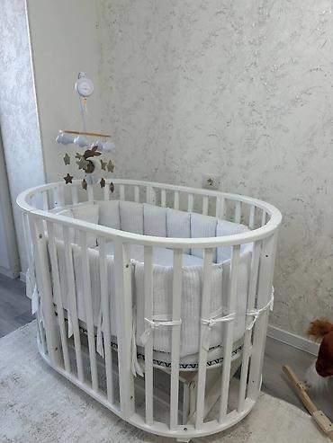 Mebel: Oğlan və qız üçün, İşlənmiş, Yumru, Beşik, Dəst ilə, Matras ilə, Yellənmə mexanizmi ilə — 2
