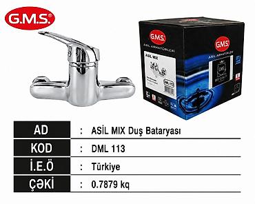 19 litre su: G.M.S. ASİL MIX Duş Batarıyası - Model/kod: DML 113 - Mənşə: Türkiyə — 1