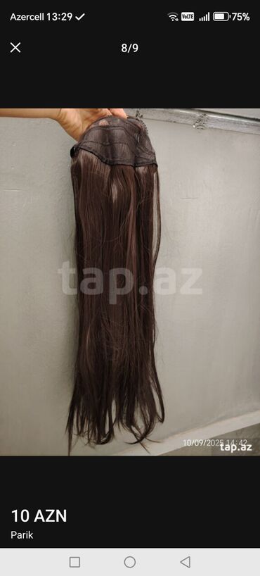 Təbii saçlar, pariklər: Taxma saçlar, Süni, İşlənmiş — 11