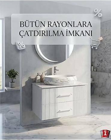 Ev və bağ: Mətin İnşaat – hamam mebel və aksesuarları - Müasir dizaynlı moydadır — 2