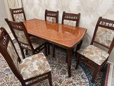 isdenmis mebel: Masa desti 200 azn. Masa acilir, 6 stulu var. Unvan Müşviqabad — 2