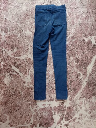 Джинсы и брюки: Джинсы и брюки, цвет - Голубой, Б/у