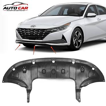 Защита бампера двигателя Hyundai Elantra CN7 / Хендай Элантра СН7
