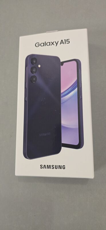 samsung a15: Samsung Galaxy A15, Новый, 128 ГБ, цвет - Черный, 2 SIM