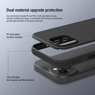 Maske i futrole za telefone: Maska Nillkin Scrub Pro za iPhone 15 6.1 crna. Uz brzu dostavu i — 6