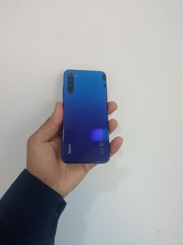 Xiaomi: Xiaomi Redmi Note 8, 64 GB, rəng - Göy, 
 Düyməli, Barmaq izi, İki sim kartlı