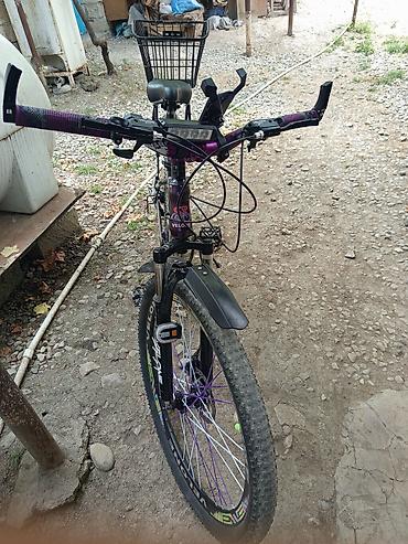 velosiped 28: Velone dağ/şəhər velosipedi – bənövşəyi-metalik rəngdə, alüminium — 4