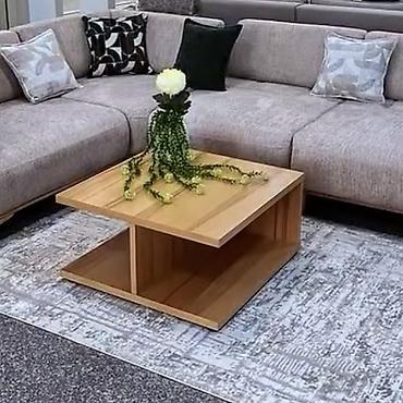 Sifarişlə ev mebeli: Kvadrat masa, Açılmayan, Təkərsiz, Teksturalı laminat, Zəmanətsiz — 4