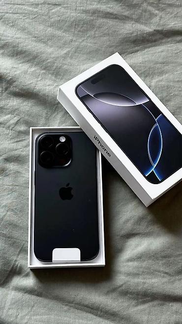 ош компьютер: IPhone 16 Pro, Жаңы, 512 ГБ, Кара, Куту, 100 % — 3