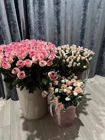 голанские розы: Авторские цветочные букеты в коробках и ведрах 201🌹 101🌹 2 букет сумма — 2