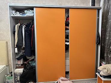 silver kitchen: Двуспальная кровать с мягким изголовьем + шкаф-купе Отдам обеих за — 3