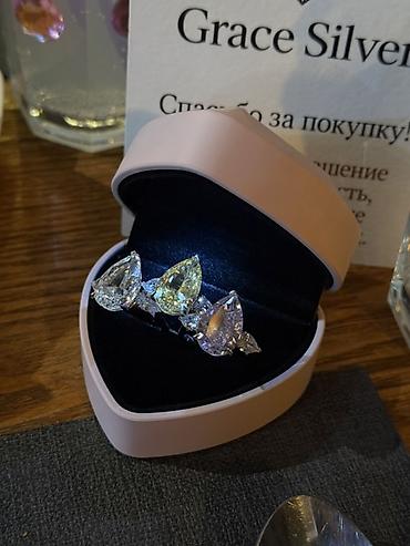 с кызылтуу: Шакек, Сүйүү шакеги, Үлгүсү 925, Аялдарга, Фианит, Жаңы — 6