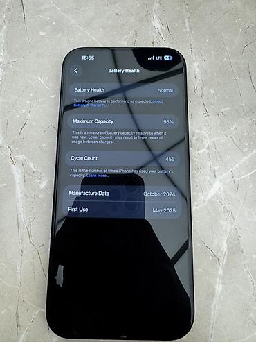 диспи: IPhone 16 Pro Max, Б/у, 1 ТБ, Черный, Чехол, 93 % — 4