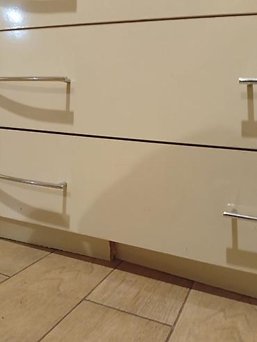 güzgüsü: Krem rəngli komod və güzgülü üst panel dəsti - Material — 4