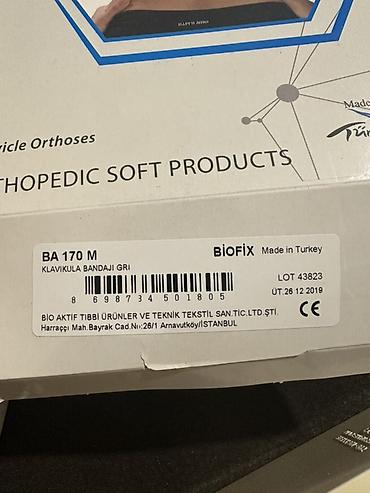 Bandajlar, korsetlər, korrektorlar: Biofix Active – Klavikula Bandajı (BA-170 M), rəng: boz Məhsul növü — 3