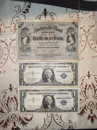 Əskinaslar: 1 Dollar, 1911 il, Vəziyyəti: Yaxşı