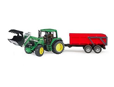 tiger patike: Bruder Traktor John Deere 6920 sa crvenom prikolicom (razmera 1:16) — 1
