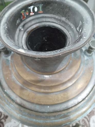 Самовары: Məhsul: Köhnə tip kömür işləyən samovar Təsvir: - Material: Latun - — 5