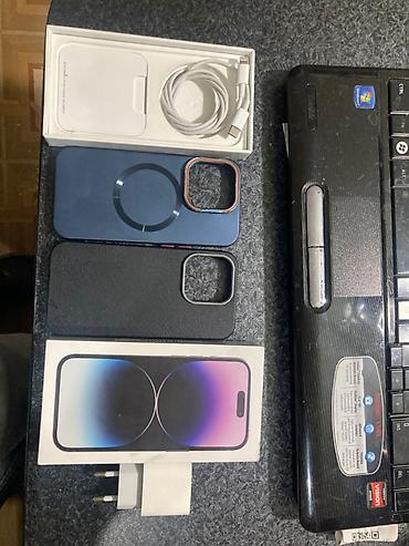 i̇phone 15 dubay: IPhone 14 Pro, 128 GB, Deep Purple, Barmaq izi, Simsiz şarj, Face ID — 4