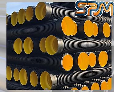 mis boru satışı: Kanalizasiya borusu, Qofralı, Plastik, 160 mm, Yeni — 1