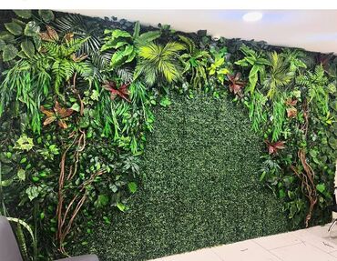 Digər ev dekoru: Yaşıl süni dekorativ ötüklər,güllər,yarpaqlar,ağaclar. Yaşıl dekorativ — 25