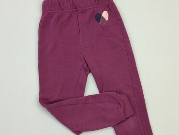 liliowe spodenki: Spodnie dresowe, Little kids, 4-5 lat, 110, stan - Dobry
