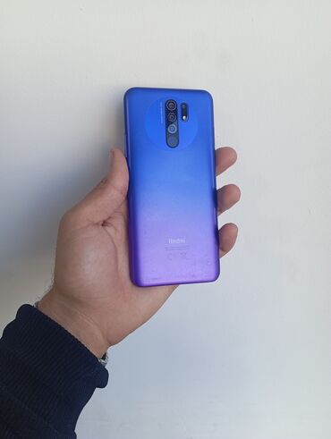 Xiaomi: Xiaomi Redmi 9, 64 GB, rəng - Göy, 
 Düyməli, Barmaq izi, İki sim kartlı