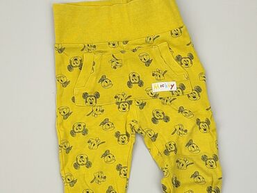 żółte jeansy: Spodnie dresowe, Cool Club, 9-12 m, stan - Dobry
