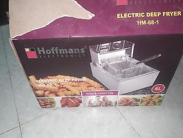 lalafo az məişət texnikası: Hoffmans Electronics elektrik fritözü – HM-88-1 - Tutum: 6 litr — 2