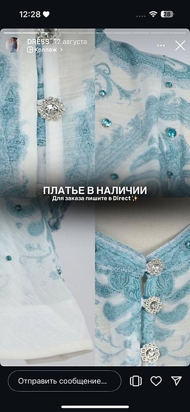 Платья: Повседневное платье, Лето, Короткая модель, Хлопок, Платье-рубашка, S — 4