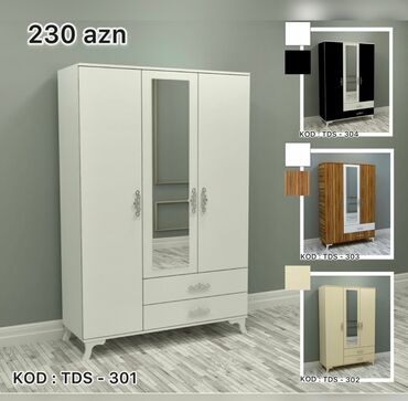 Dolablar: Yeni, Açılan, 3 qapılı Düz dolab, Şifonyer, Azərbaycan — 15