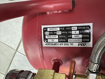 Компрессоры: Безмасляный воздушный компрессор AVA Professional 1280W X2/50L — 2