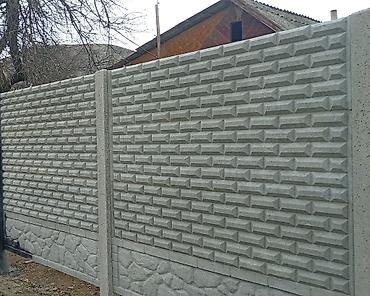 Бетонные еврозаборы: Бетонные еврозаборы, высота 2 метра. - Секции из прочного — 2